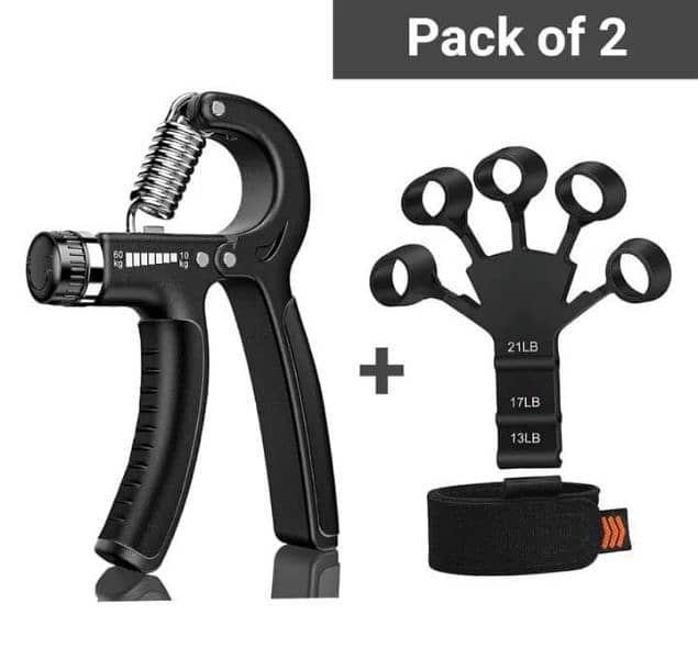 hand and forearm strength with the Pack of 2 hand gripper ,03135921724 1