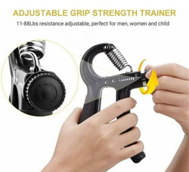 hand and forearm strength with the Pack of 2 hand gripper ,03135921724 2