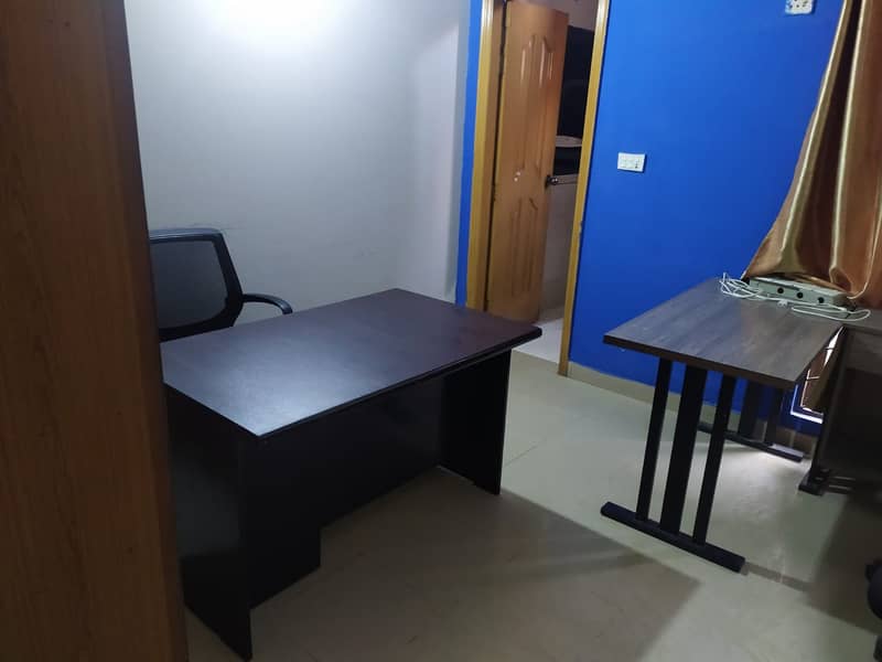 Full Furnished Office with UPS,Solar,internet 100Mb,kitchen,Johar town 1