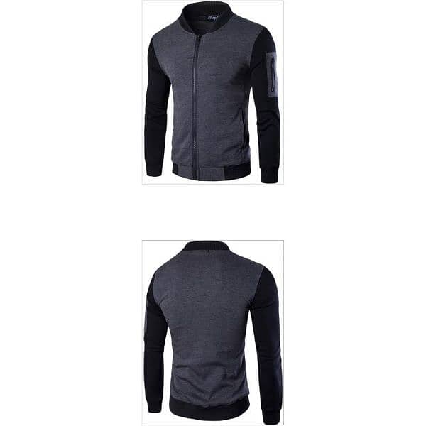 Men's Fit Body Fleece Jacket Grey 1