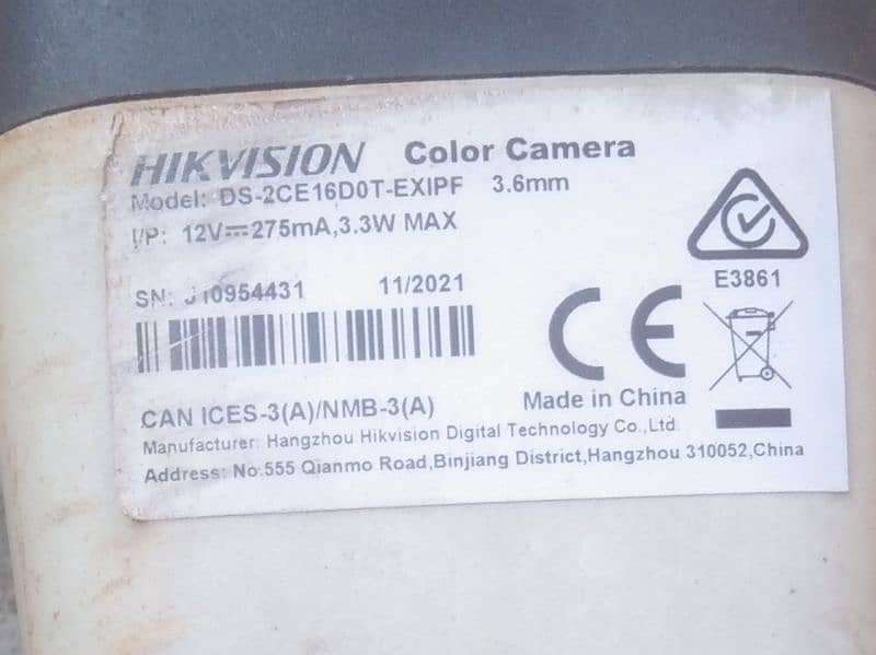 Hikevision camra 0