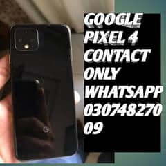 Google Pixel 4 Condition 10/9 CONTACT ONLY 7:30 PM  12:00pm Contact on