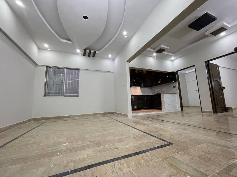 2 Bed Dd Newly Renovated Apartment In Al Khizra Heights Gulistan E Jauhar Block 3A 0