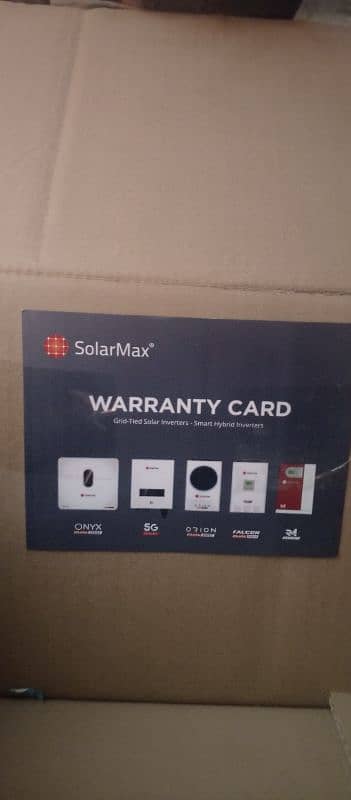 Solar max 3 kw pv 4000 falcon model and warranty card our box 2