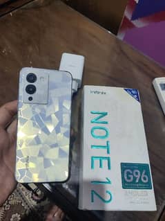 note 12 G96 complete saman box original charger