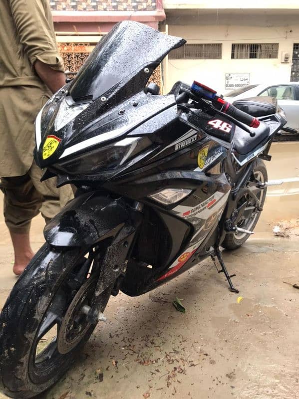 Electric Heavy Sports bike 200km per charge cost 100 pkr 1