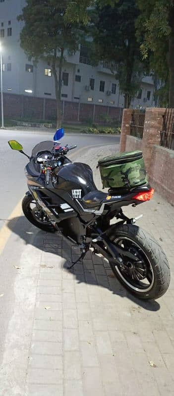 Electric Heavy Sports bike 200km per charge cost 100 pkr 8