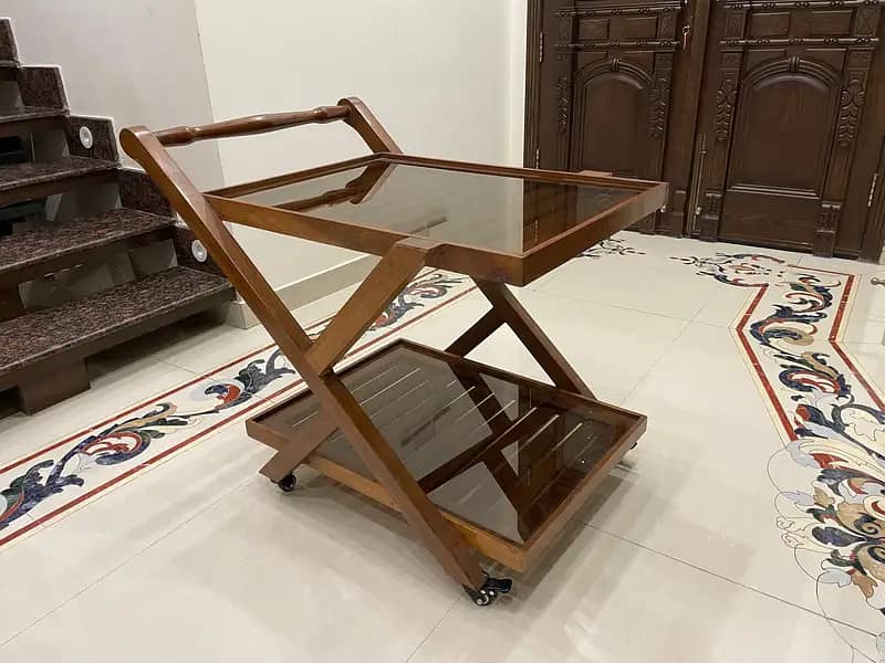 Tea Trolley | Walnut wood 0