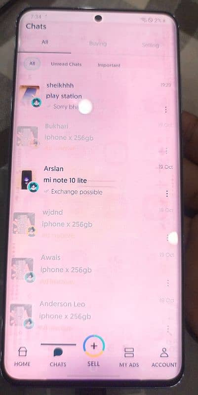 samsung s20+ au 5g non pta 5