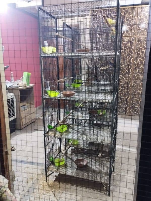 4 portion tower CAGES for LOVE BIRDS 1