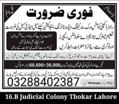 Office Management jobs available in Lahore