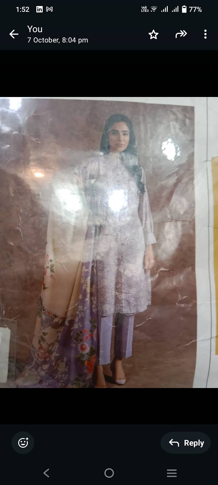 winter Nishat dress available new medium to large 2