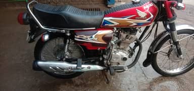 Honda CG 125 2012Model Antique piece Red colour Punjab No