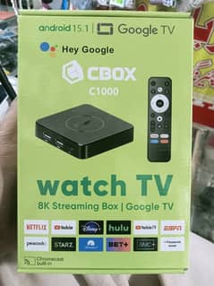 Cbox C1000 andriod 15.1 original 2/16 show 8/128 voice control