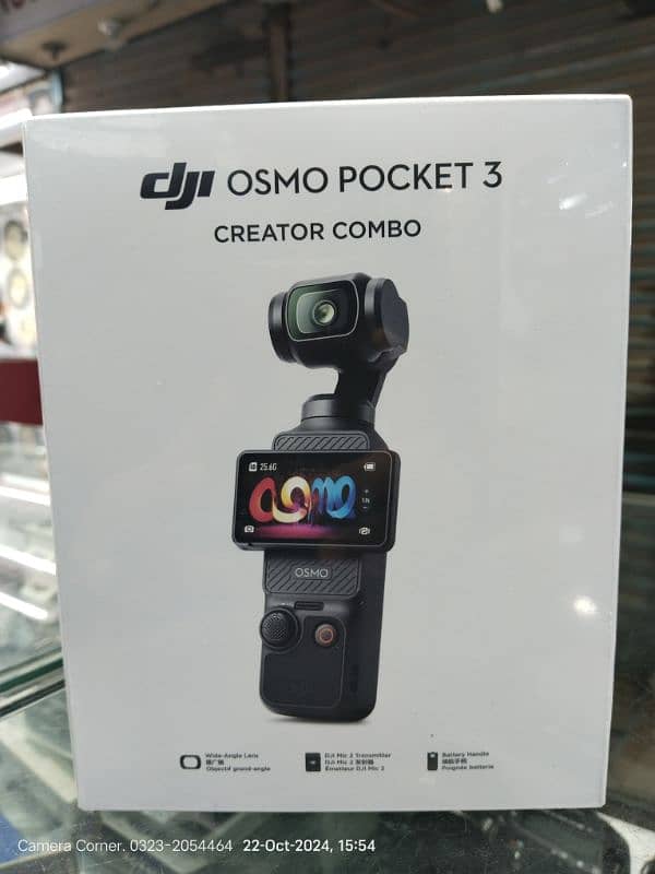 DJI Osmo Pocket 3 Creator Combo box pack 0