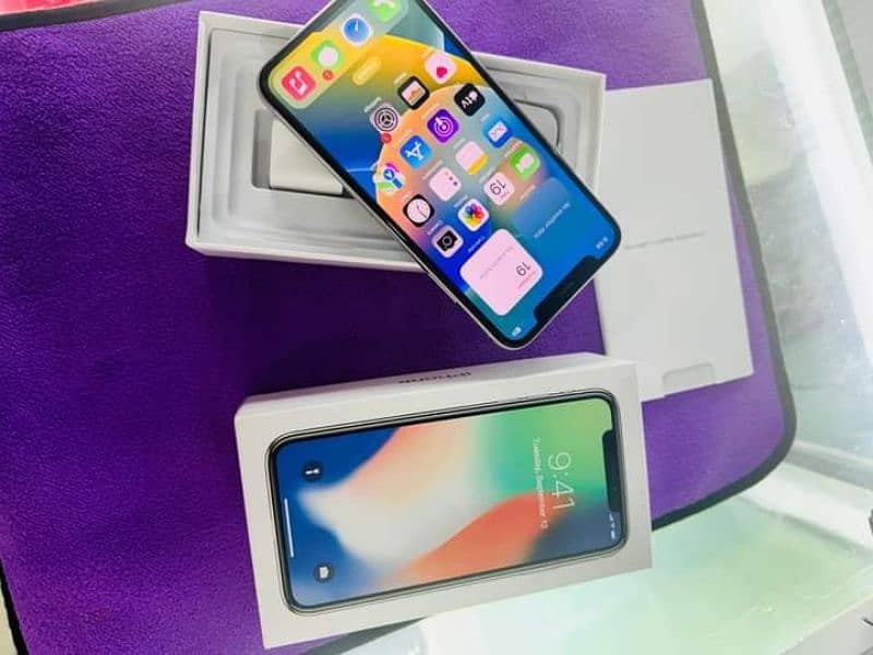 iphone x with complete box 0347-6101548 whatsapp number 3