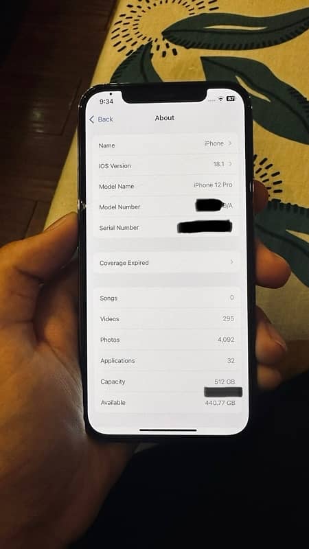 iPhone, 12 Pro, Graphite, 512gb, [PTA APPROVED] 5