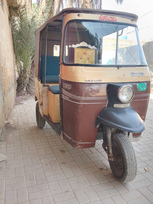 sazgar rickshaw 2015 model 0