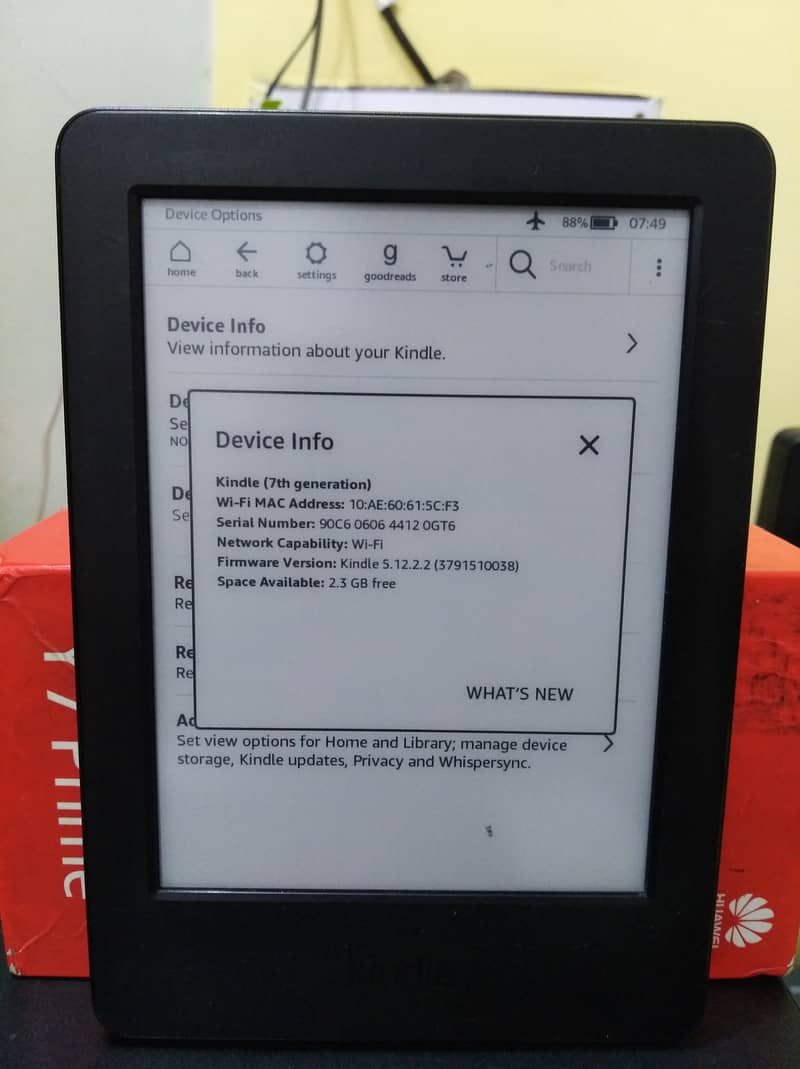 Amazon Kindle E-Reader 7th Generation Basic 3