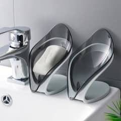 4 gray color soap holders