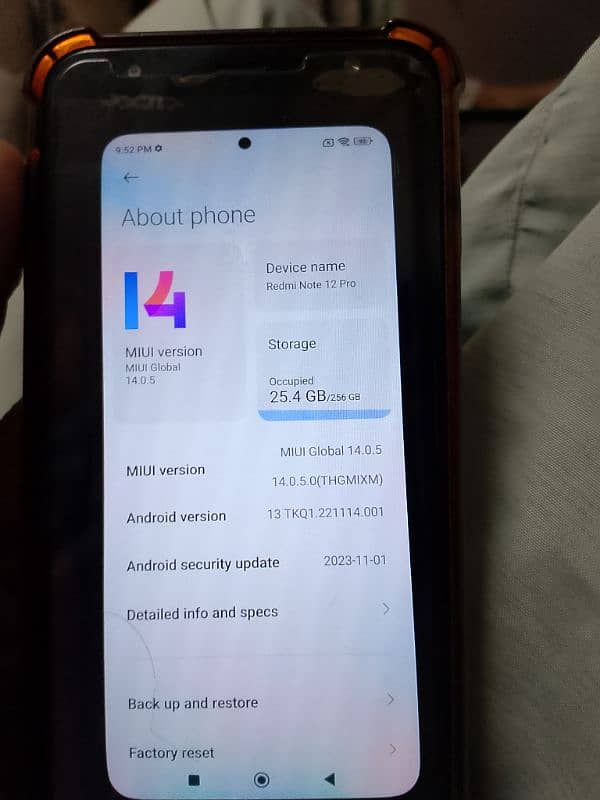 Redmi Note 12 pro 8 gb ram and rom 256gb 1