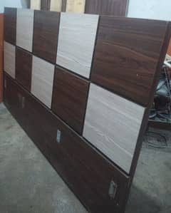 wooden bed