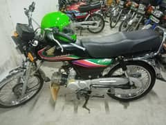 Honda CD 70 for sale Model 2017, Faisalabad Registration.