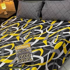 3 pcs cotton salonica printed double bed sheet ×. free home delivery