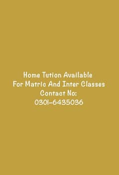 Home Tutor