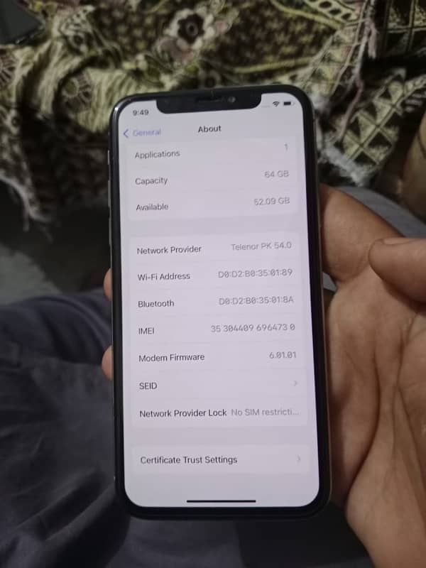 iPhone X non pta unlocked  urgent sale 9