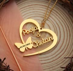 Personalized Neck Name Chain With Single Or Double Name