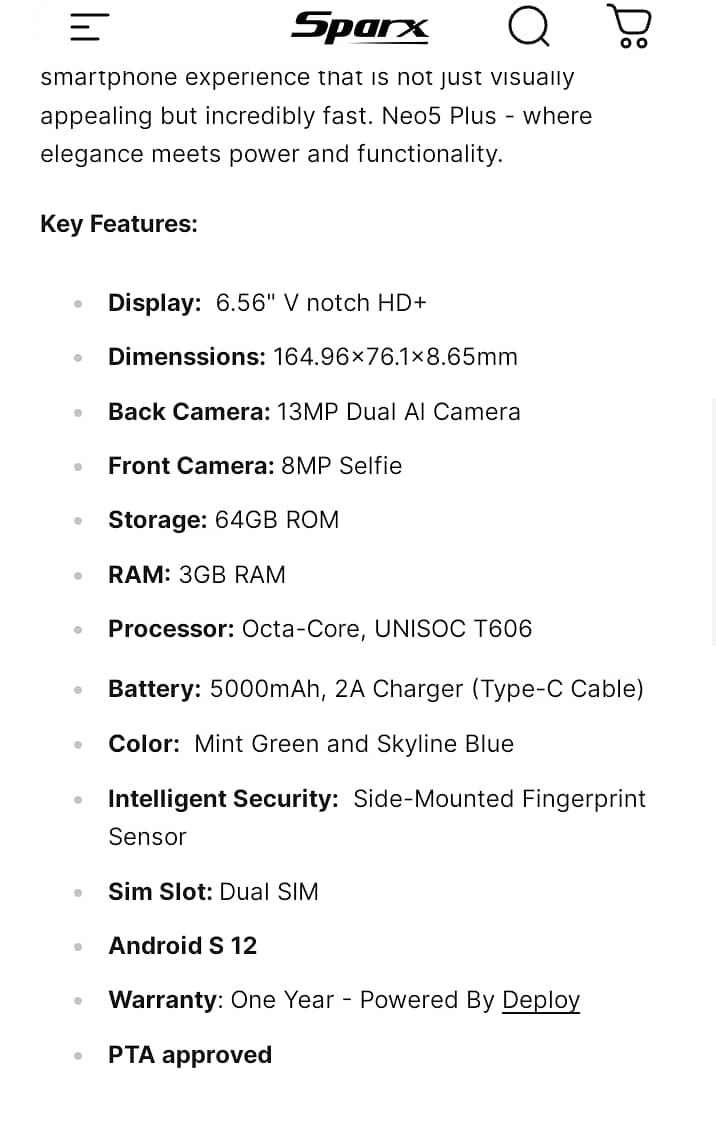 Sparx neo5plus 1