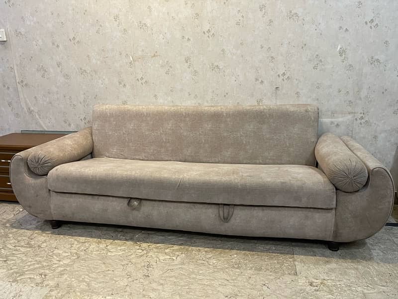 Stylish and Comfortable Sofa Bed for Sale – Gently Used 1