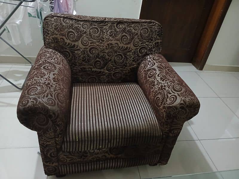 1, 2, 3, seater plus 2 seater wooden sofa set with centre table 2