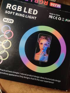 RGB led soft ring light