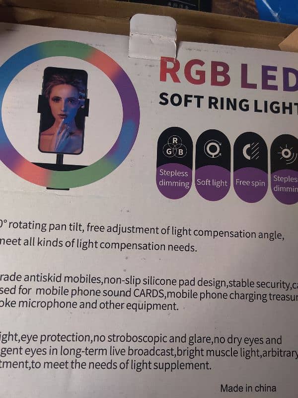 RGB led soft ring light 2