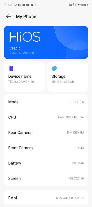 techno camon 30  16 . . 256 GB slightly 10 to 15 day use 4