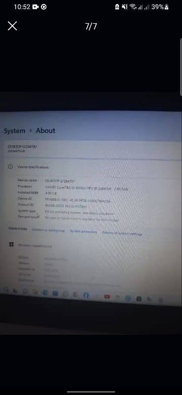 lenovo Thinkpad e570,i3.6th Generation 6