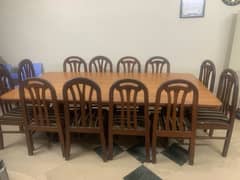 wooden table of 12