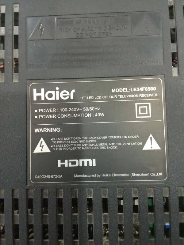 Haier LED 24inch (original) 2