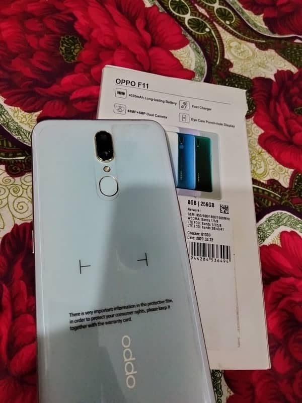 oppo F11 8GB 256GB ALl okay no Any fault Dual Sim PTA 1