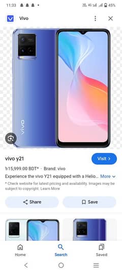 Vivo y21 4+1ram rom 64gb Pta approved official