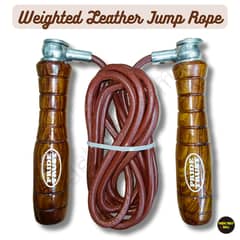 Pro Weighted Leather Skipping Jump Rope