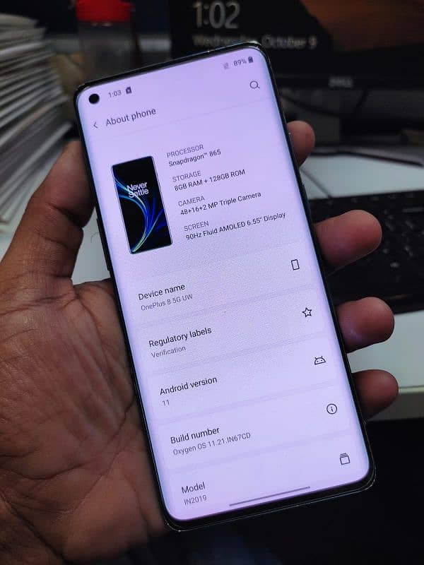 OnePlus 8 single sim approved 03412753965 1