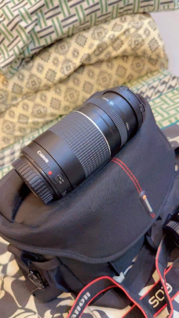 canon 1300d DSLR Camera With 2 Lens 18\55 and 75\300mm 5