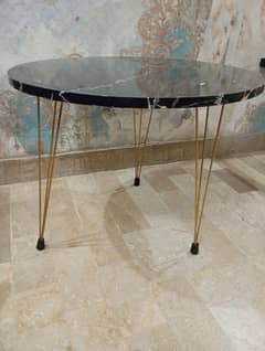 Wooden Top Standing Side table