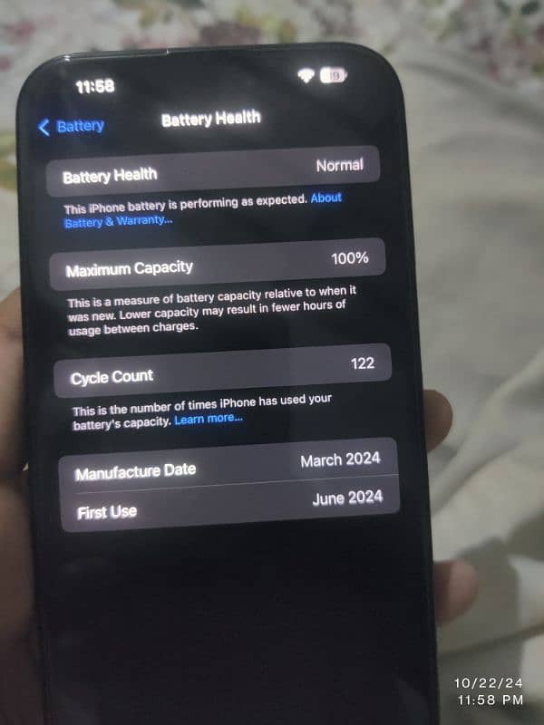 IPHONE 15 PRO MAX JV 100% Battery Health 0