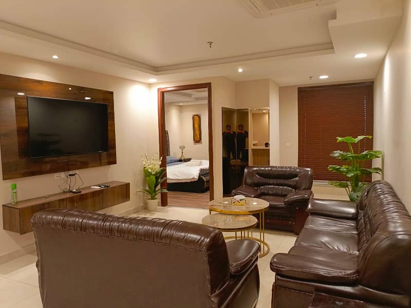 Fully Furnished 1 Bedroom Luxury Apartment For Rent In Gold Crest Mall And Residency DHA Phase 4 7