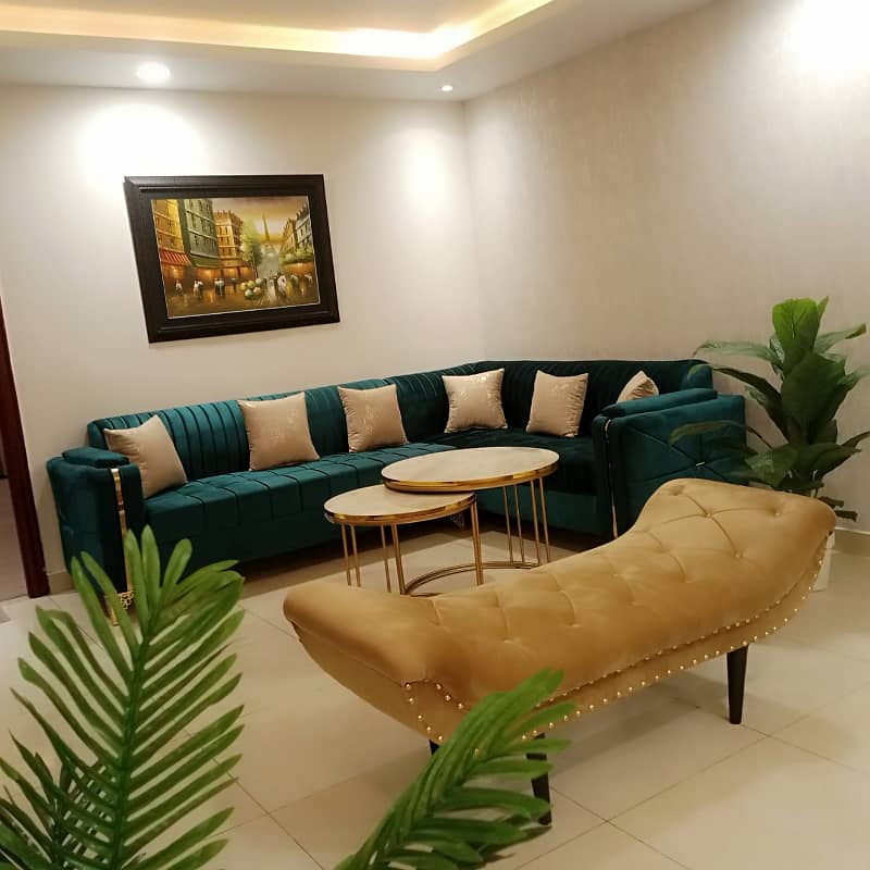 1 Bedroom Furnished Luxury Fully Apartment For Rent In Gold Crest Mall And Residency DHA Phase 4 8