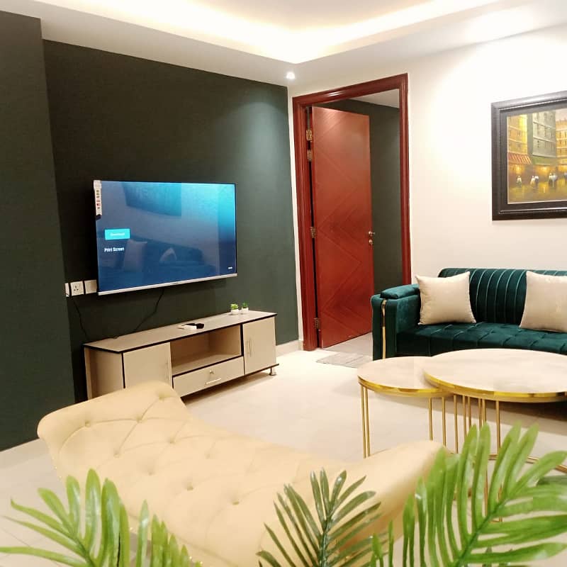 1 Bedroom Furnished Luxury Fully Apartment For Rent In Gold Crest Mall And Residency DHA Phase 4 9